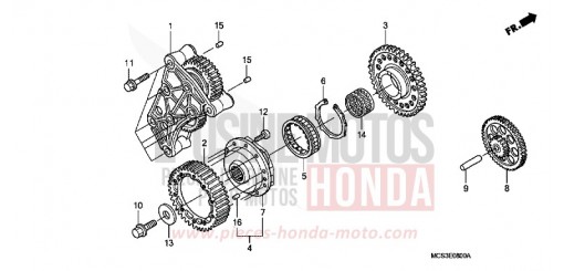 EMBRAYAGE DE DEMARRAGE ST1300A4 de 2004